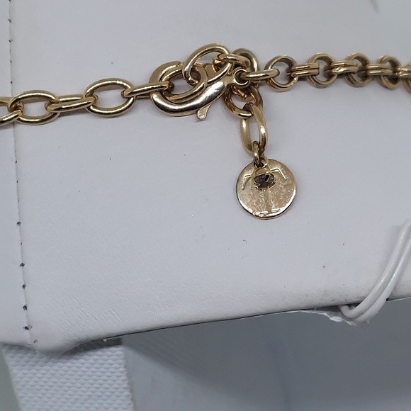 White Bead‎ Rhinestone Statement Necklace Gold Chain Costume Jewelry - Picture 6 of 6